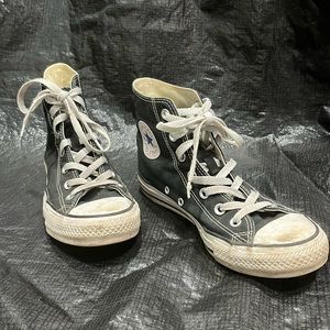 Well Loved Black High Top Converse